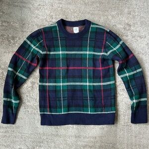GAP kids plaid sweater